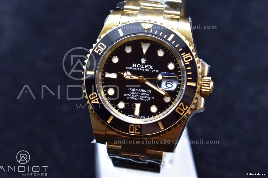Best Ceramic Clean 1:1 Plated YG VR LN Black Steel UrbanStyle Submariner 465 Edition 116618 904L 0726